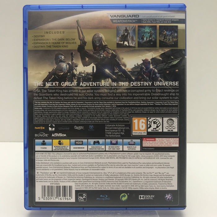 Destiny The Taken King: Legendary Edition - PS4