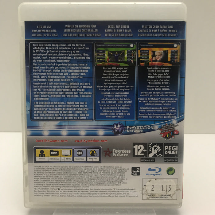 Buzz: Quiz TV - PS3