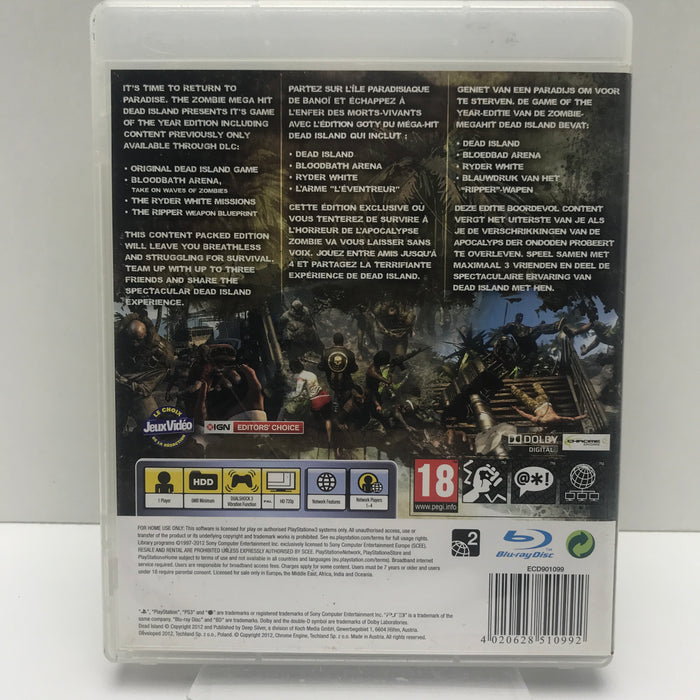 Dead Island: Game of the Year Edition - PS3