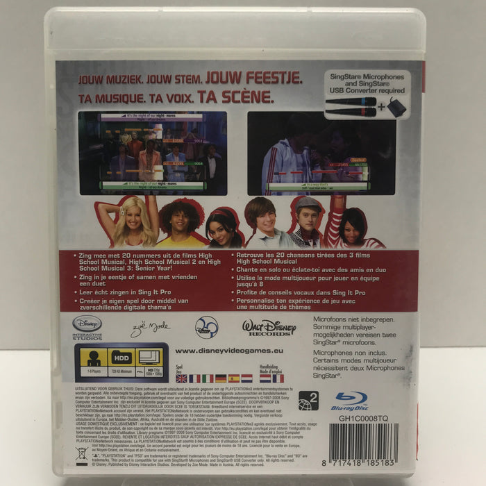 Disney Sing IT: High ScHool Musical 3 Senior Year - PS3
