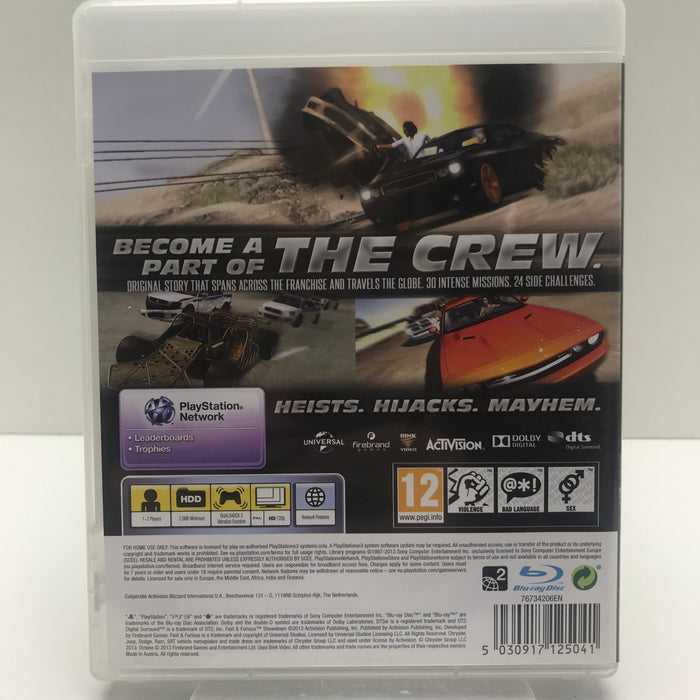Fast & Furious: Showdown - PS3
