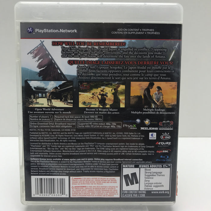 Way Of The Samurai 3 - PS3