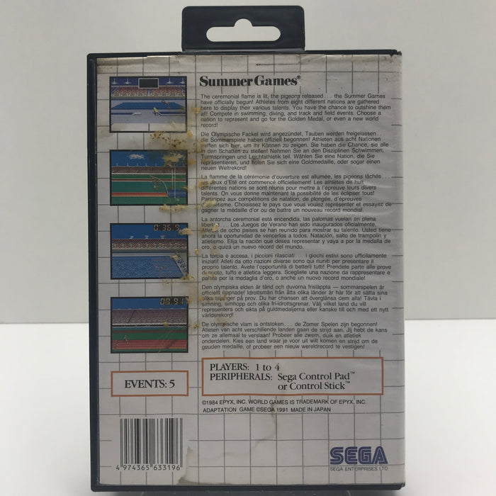 Summer Games - Sega Master System