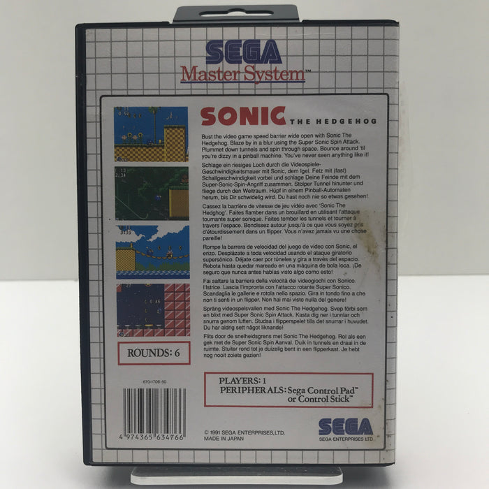 Sonic The Hedgehog - Sega Master System