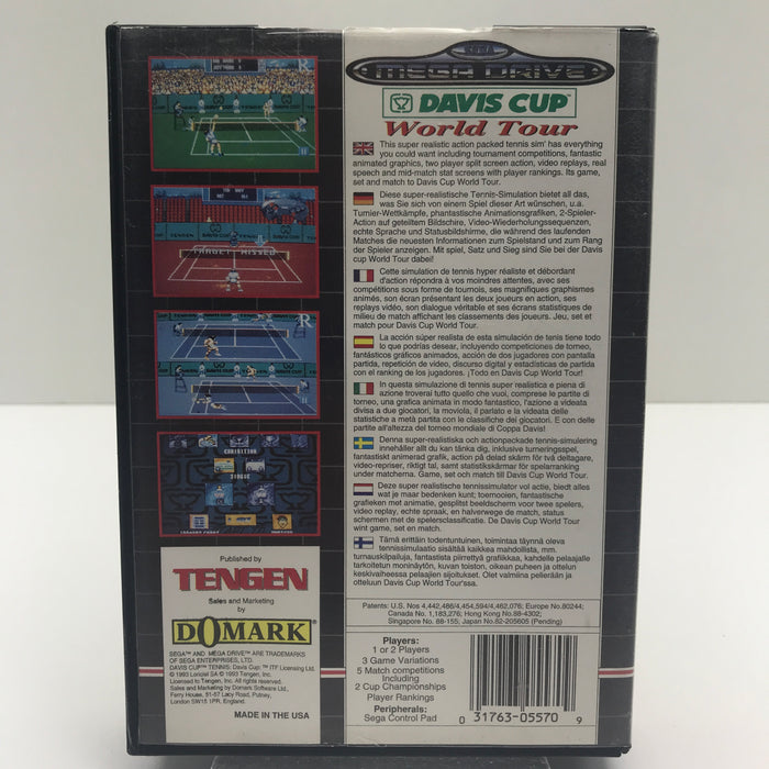 Davis Cup World Tour - Sega Mega Drive