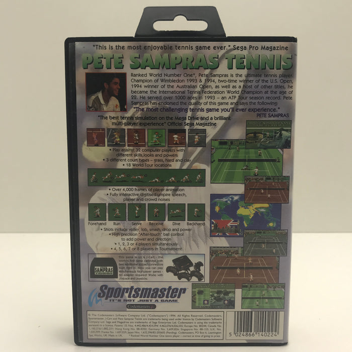 Pete Sampras Tennis - Sega Mega Drive